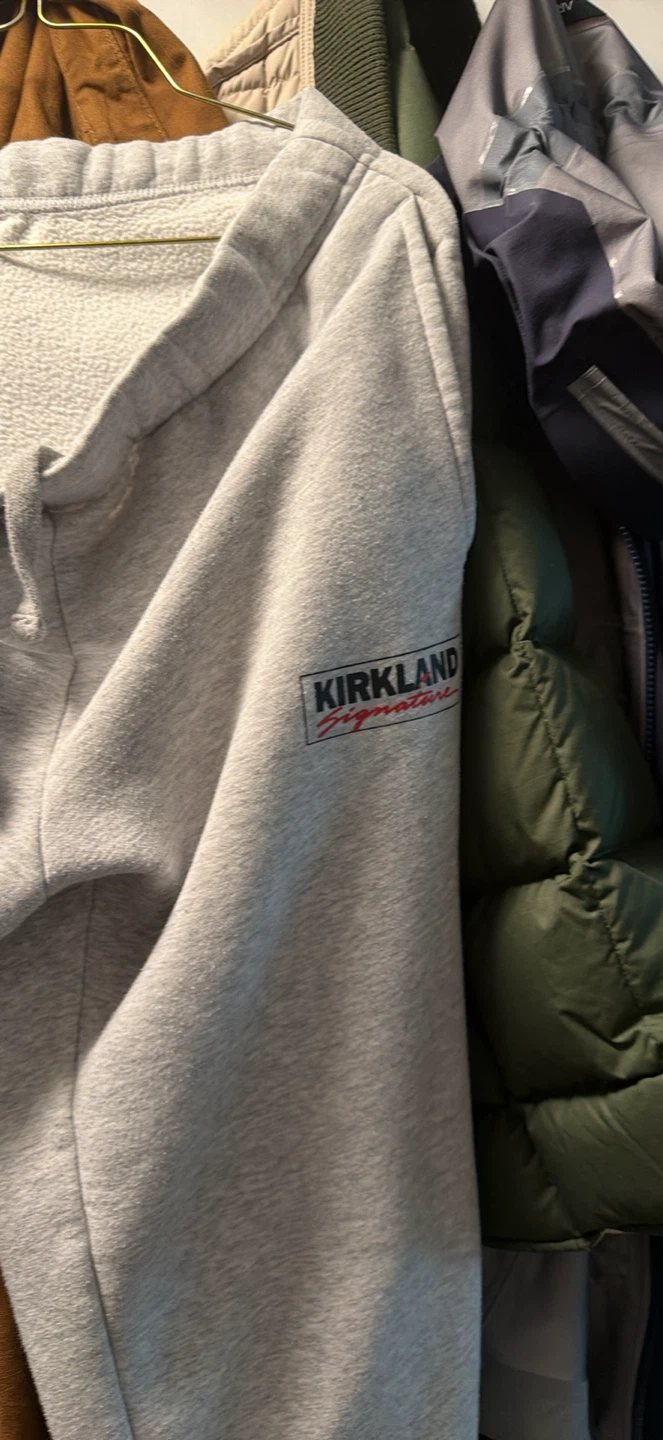 Kirkland Signature Grey Pullover Hoodie