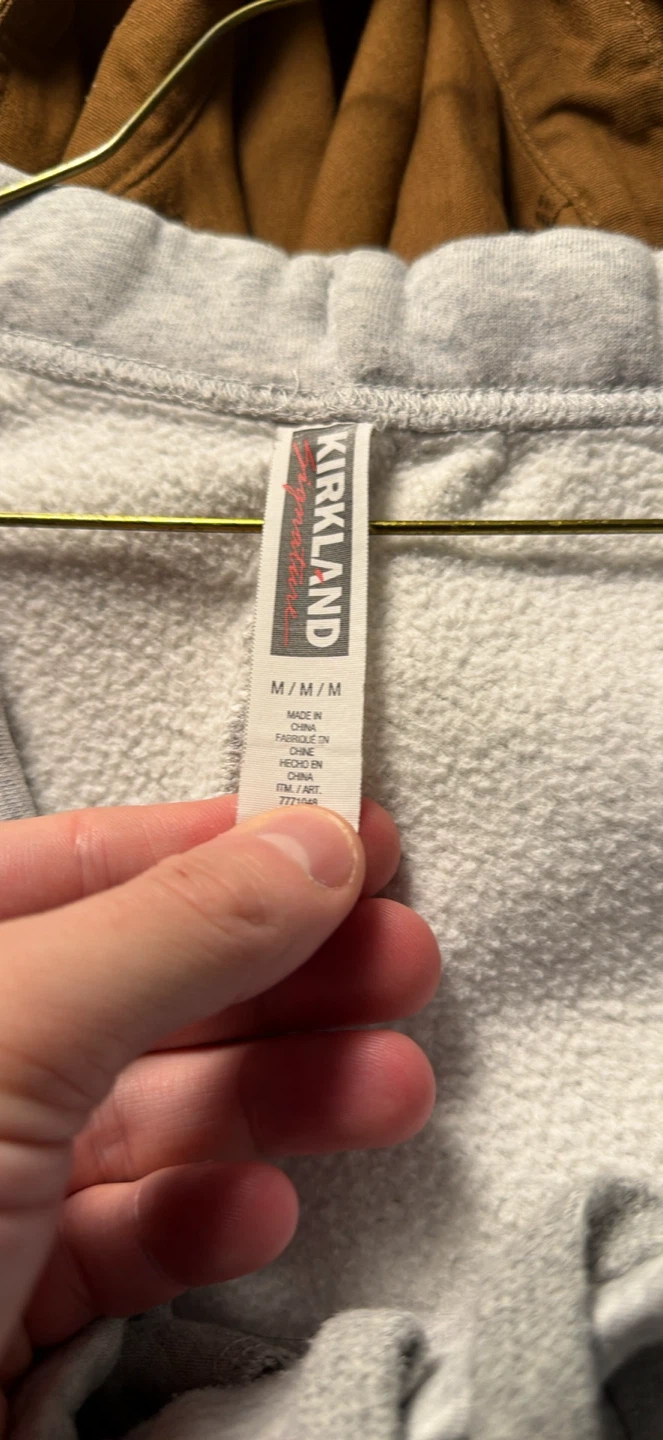 Kirkland Signature Grey Pullover Hoodie - photo 2