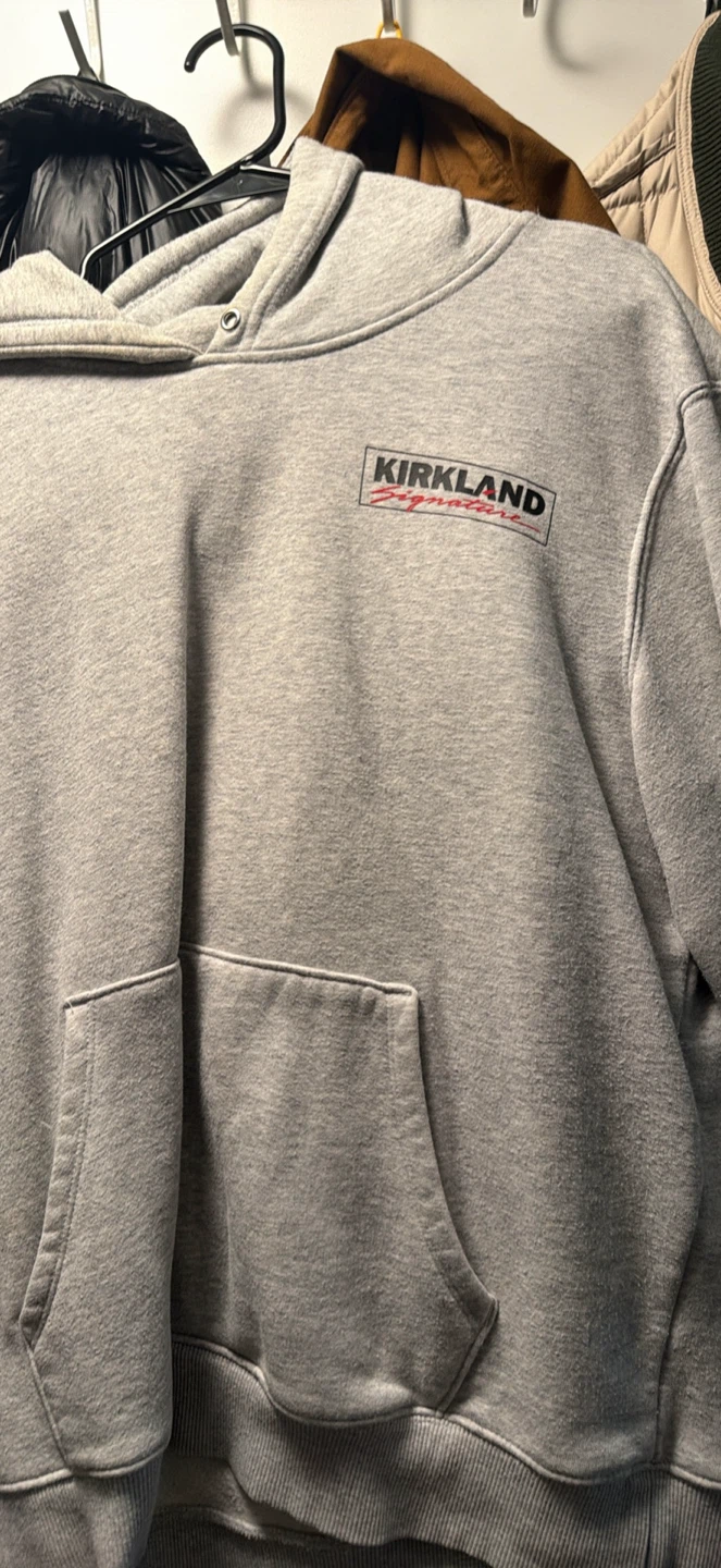 Kirkland Signature Grey Pullover Hoodie - photo 4