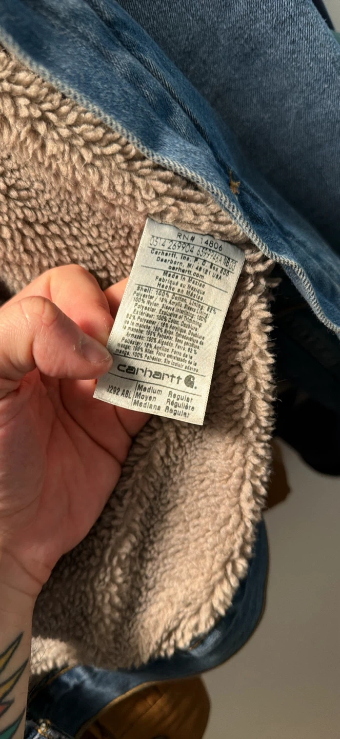 Carhartt J292 Sherpa-Lined Denim Jacket - photo 3