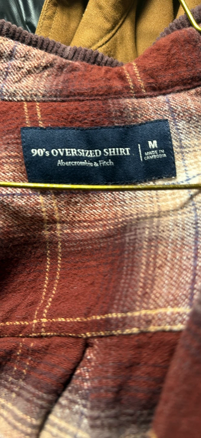 Abercrombie & Fitch 90's Oversized Flannel Shirt