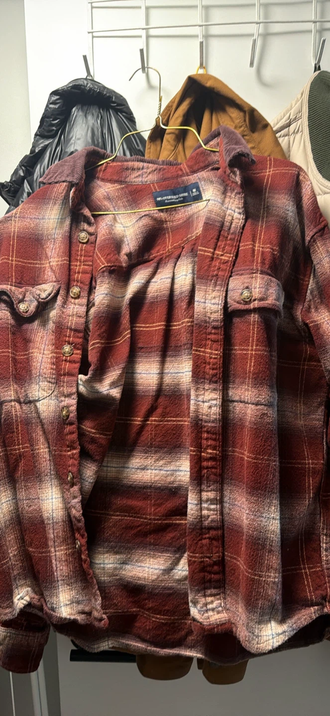 Abercrombie & Fitch 90's Oversized Flannel Shirt - photo 2