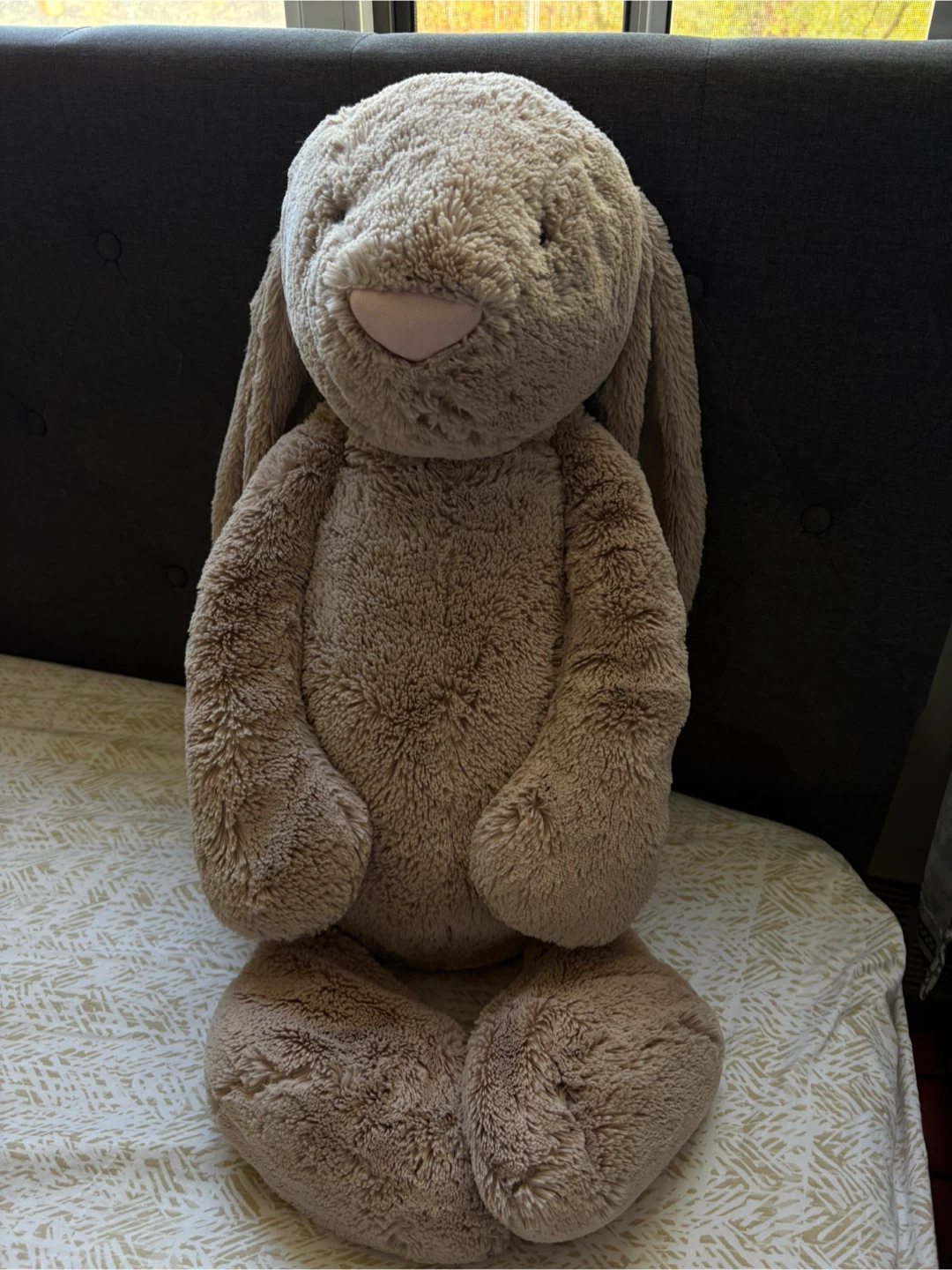 BASHFUL BEIGE BUNNY GIANT JELLYCAT (Looking for a new home <3)