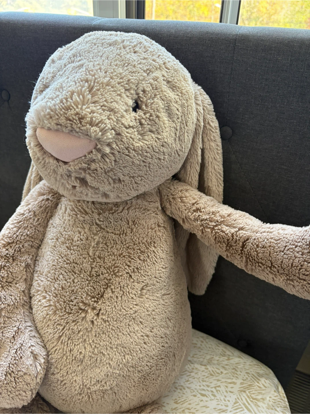 BASHFUL BEIGE BUNNY GIANT JELLYCAT (Looking for a new home <3) - photo 2