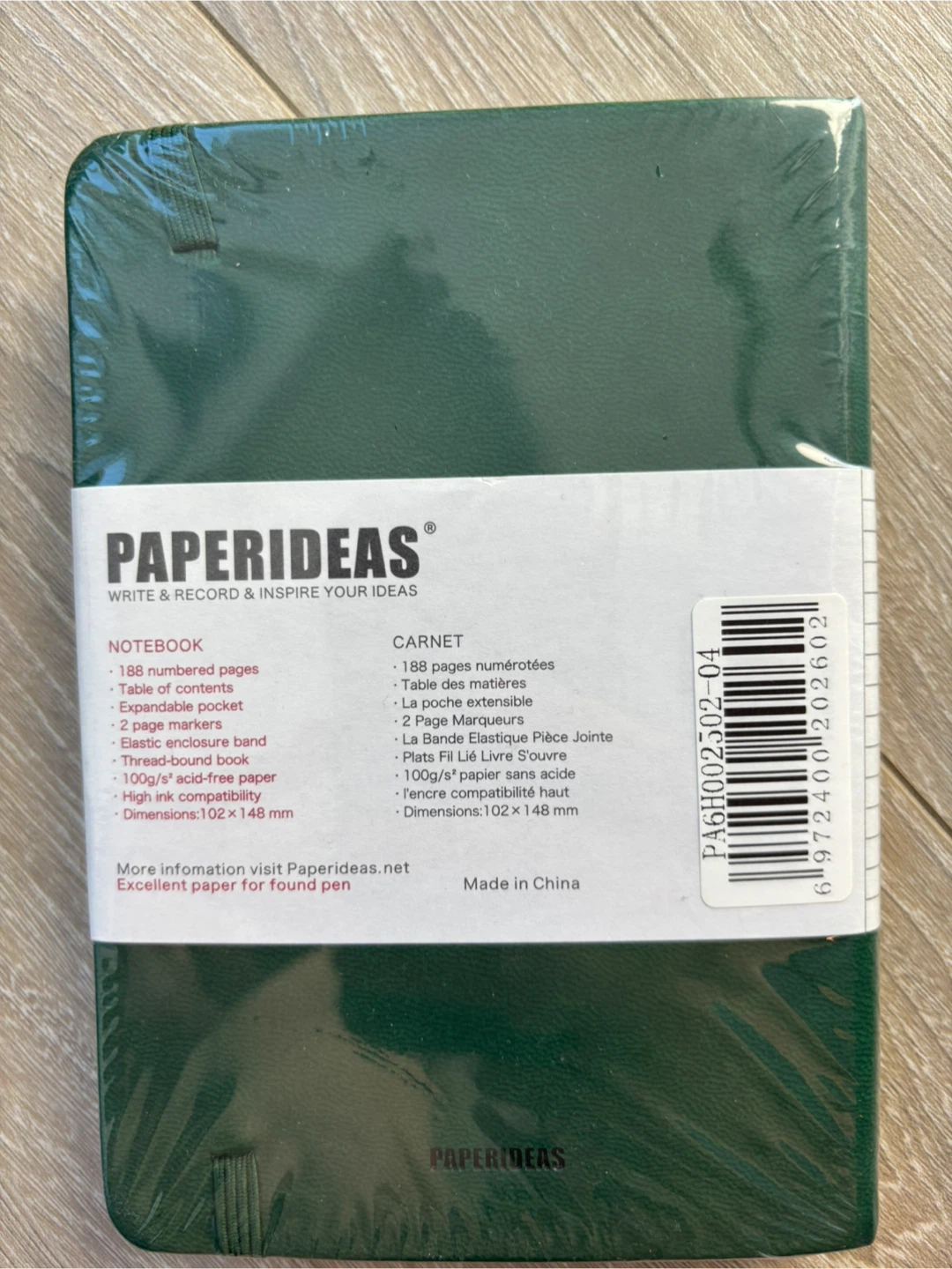 PAPERIDEAS Pocket Notebook Green - photo 3