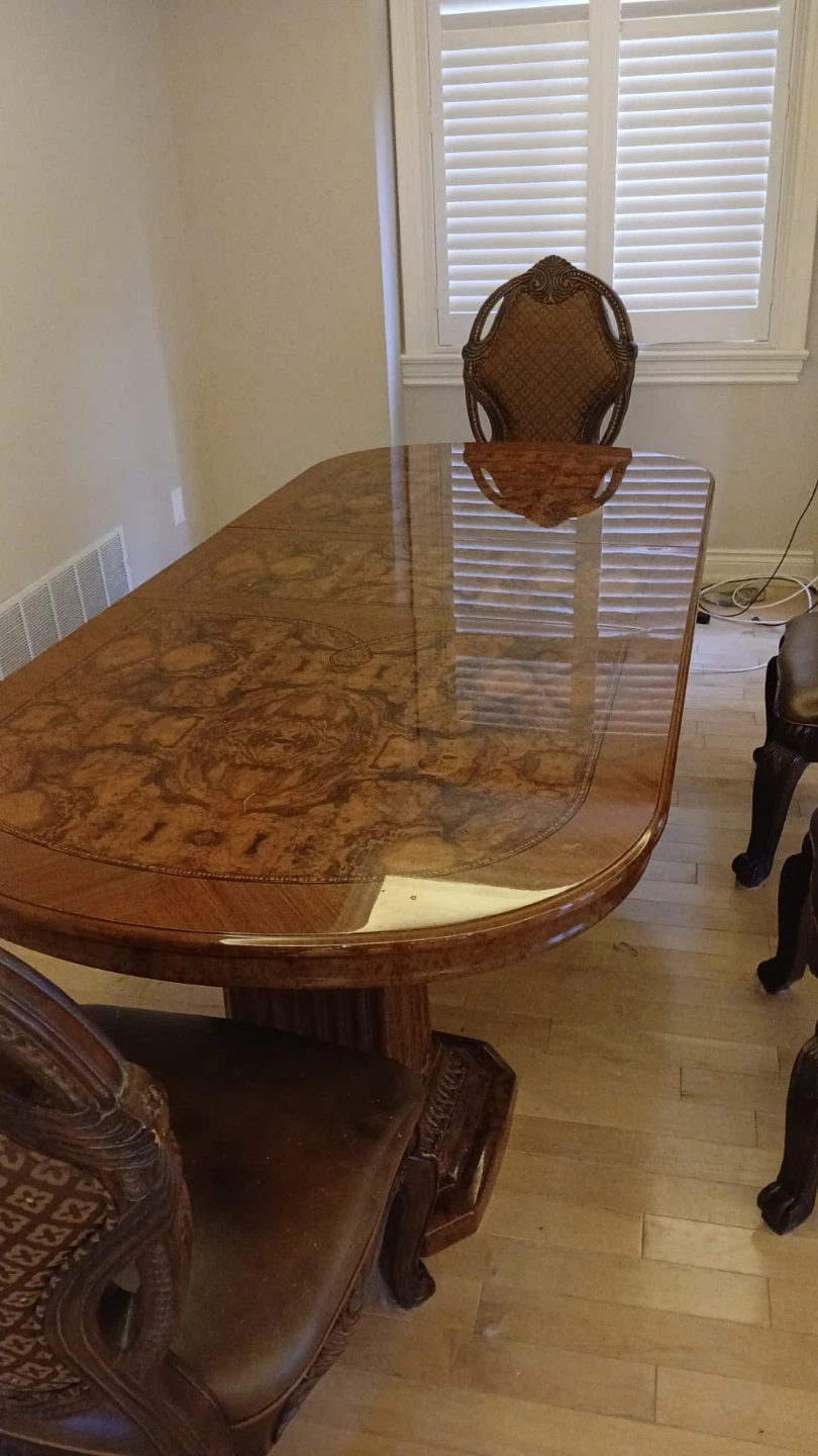 Formal Dining Table with Pedestal Base