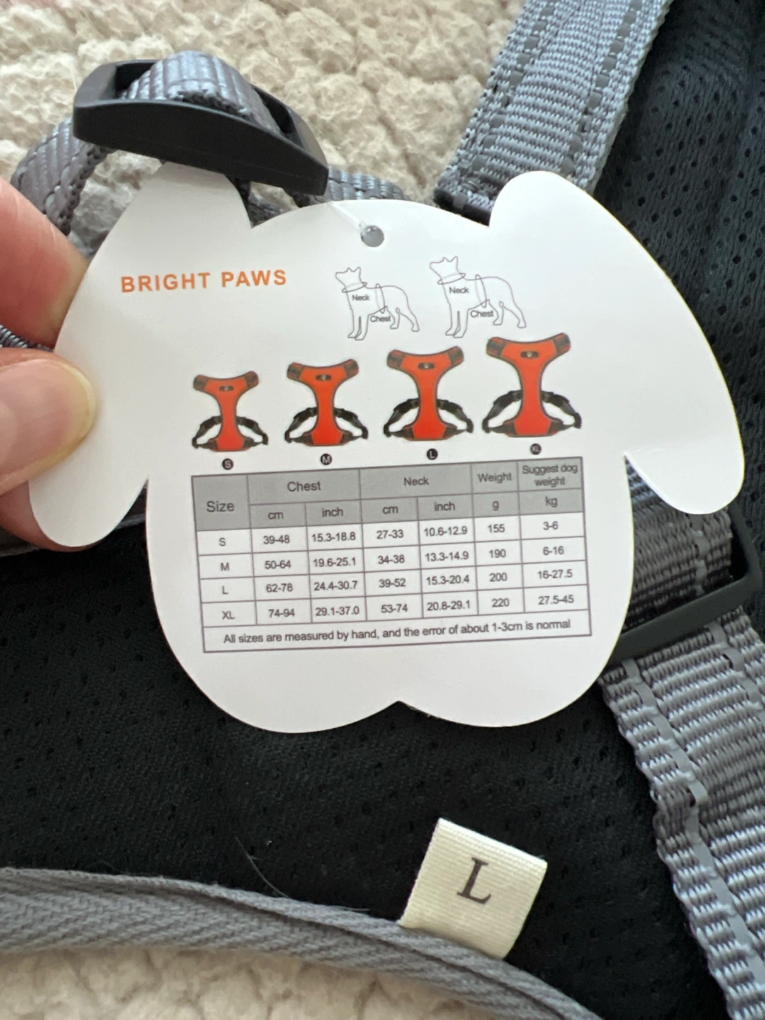 Bright Paws Step-In Dog Harness - Size Large - photo 3