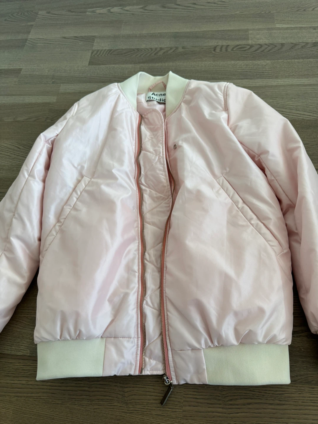 Acne Studios Light Pink Bomber Jacket - photo 3