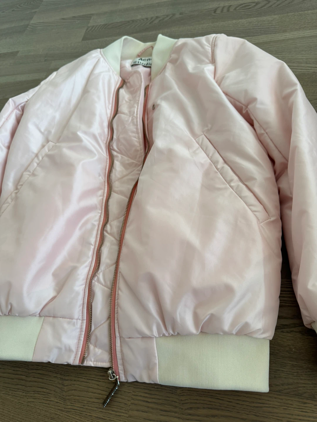 Acne Studios Light Pink Bomber Jacket - photo 4