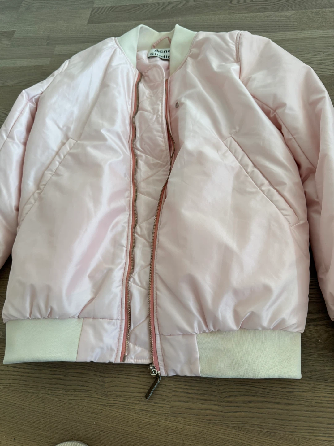 Acne Studios Light Pink Bomber Jacket - photo 5