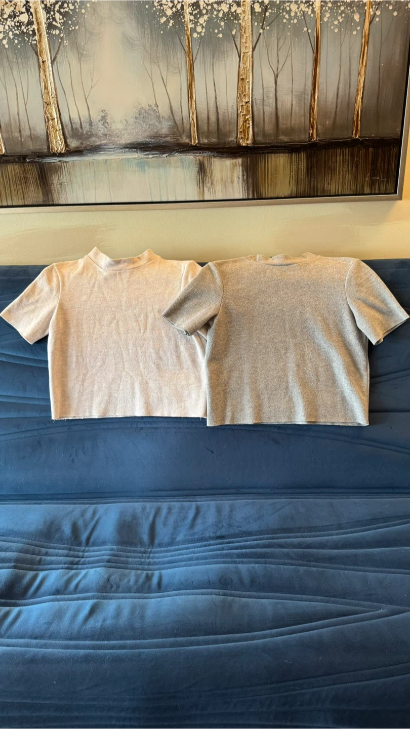 Three knit tops bundle