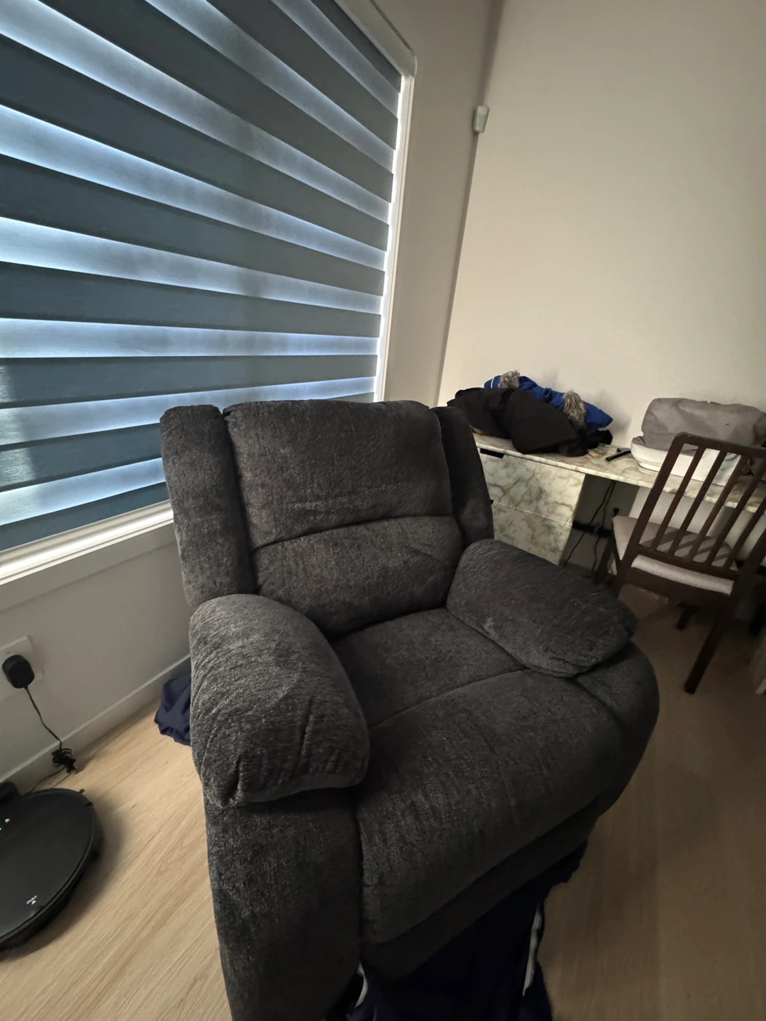 Dark Grey Recliner Chair - photo 2