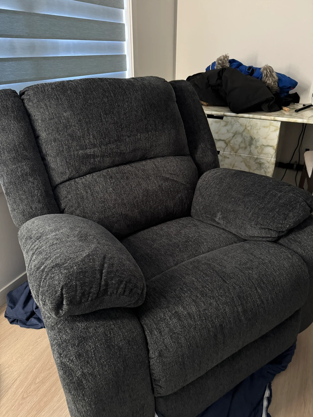 Dark Grey Recliner Chair - photo 3
