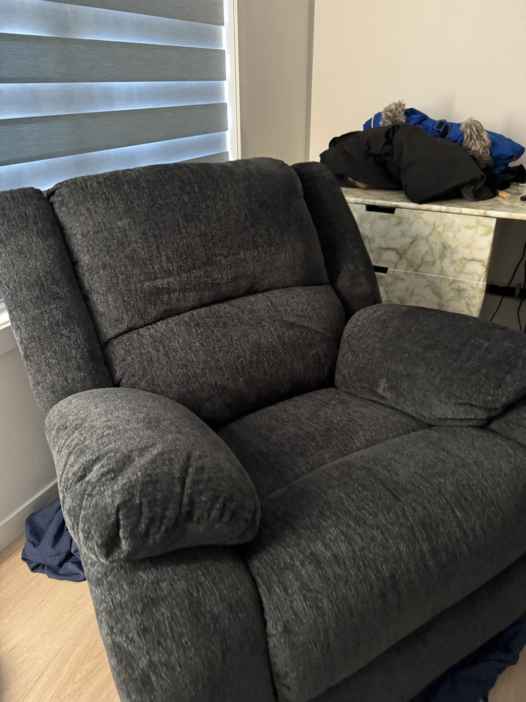 Dark Grey Recliner Chair - photo 4