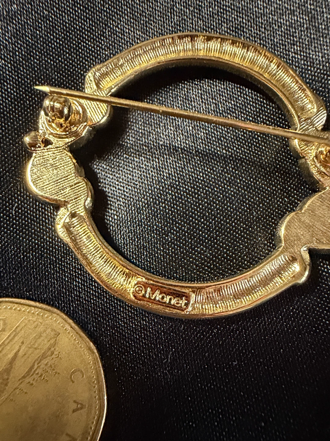 Monet Gold-Tone Faux Pearl Brooch - photo 5