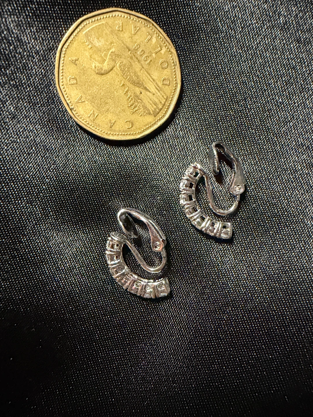 Sterling Silver Crystal Clip-On Earrings - photo 2