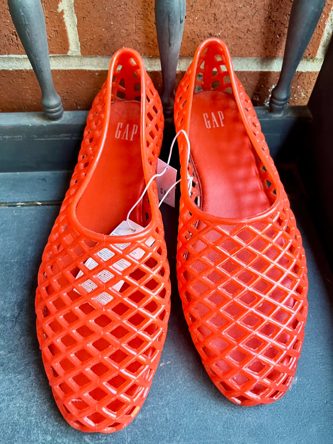 GAP Orange Jelly Flats