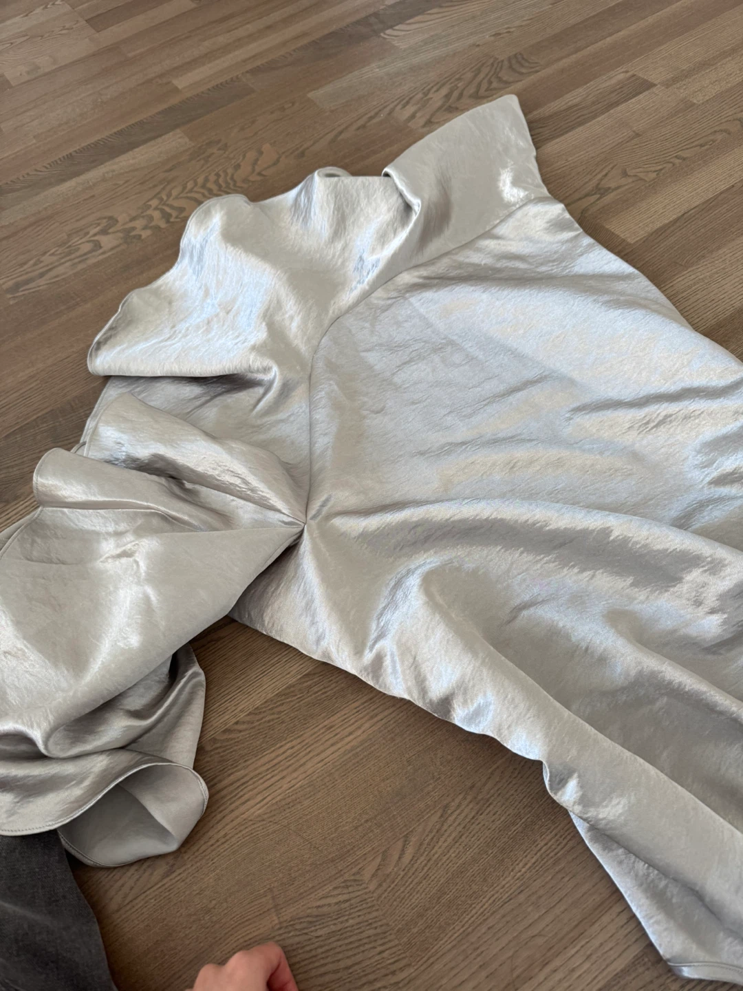Designer’s Silver satin slip dress - photo 5