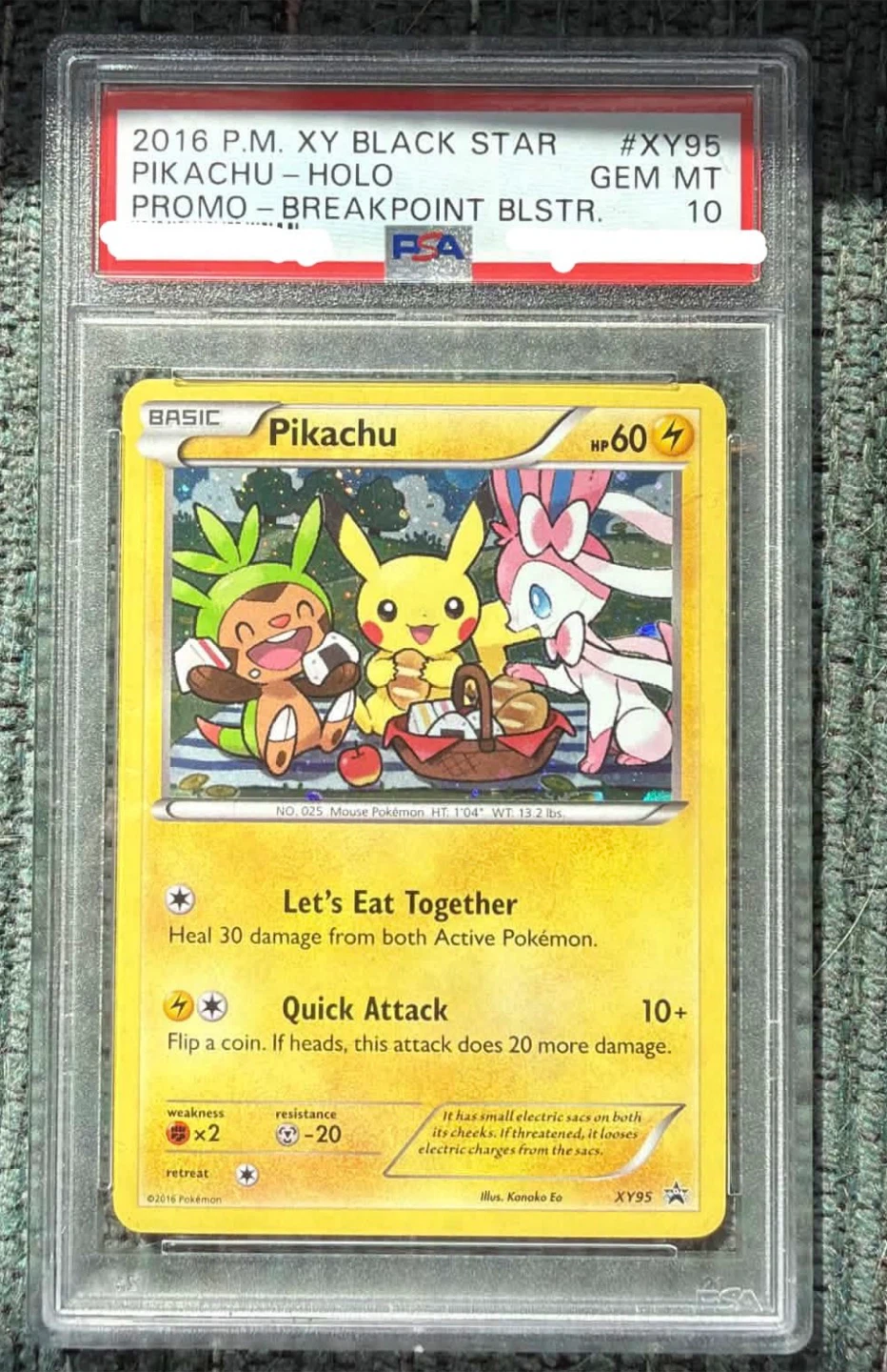 PSA 10 Pokemon Pikachu Blackstar Promo