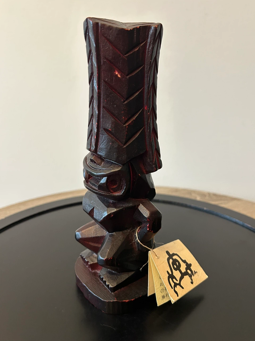 Vintage Hawaiian “Winner Tiki” Wooden Statue 8.5” - photo 2