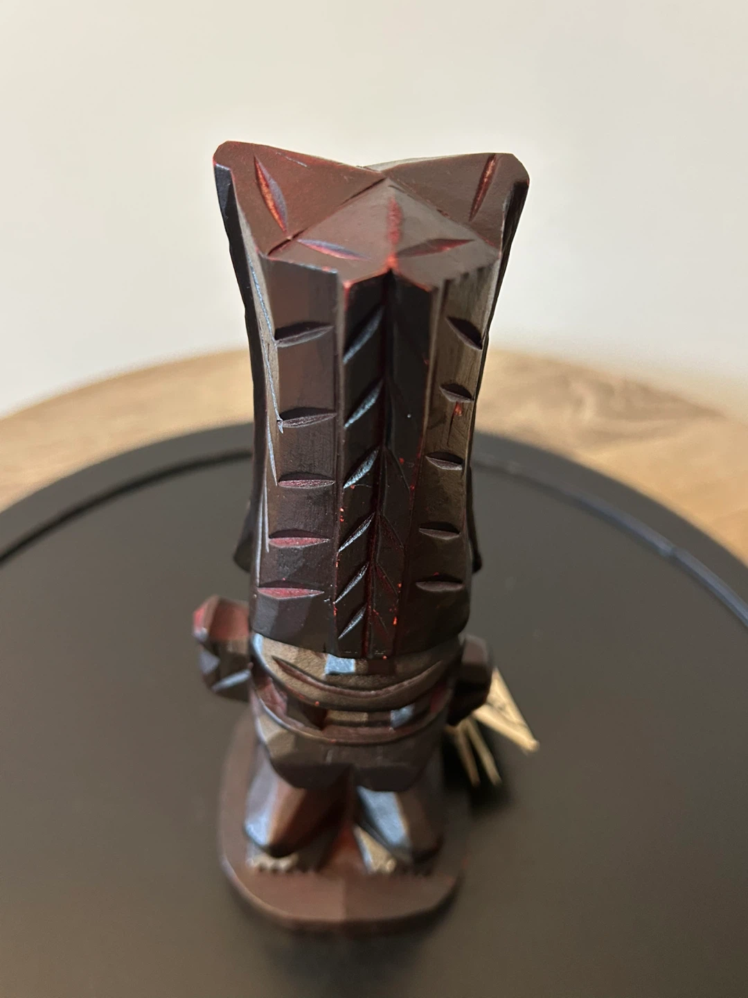Vintage Hawaiian “Winner Tiki” Wooden Statue 8.5” - photo 4