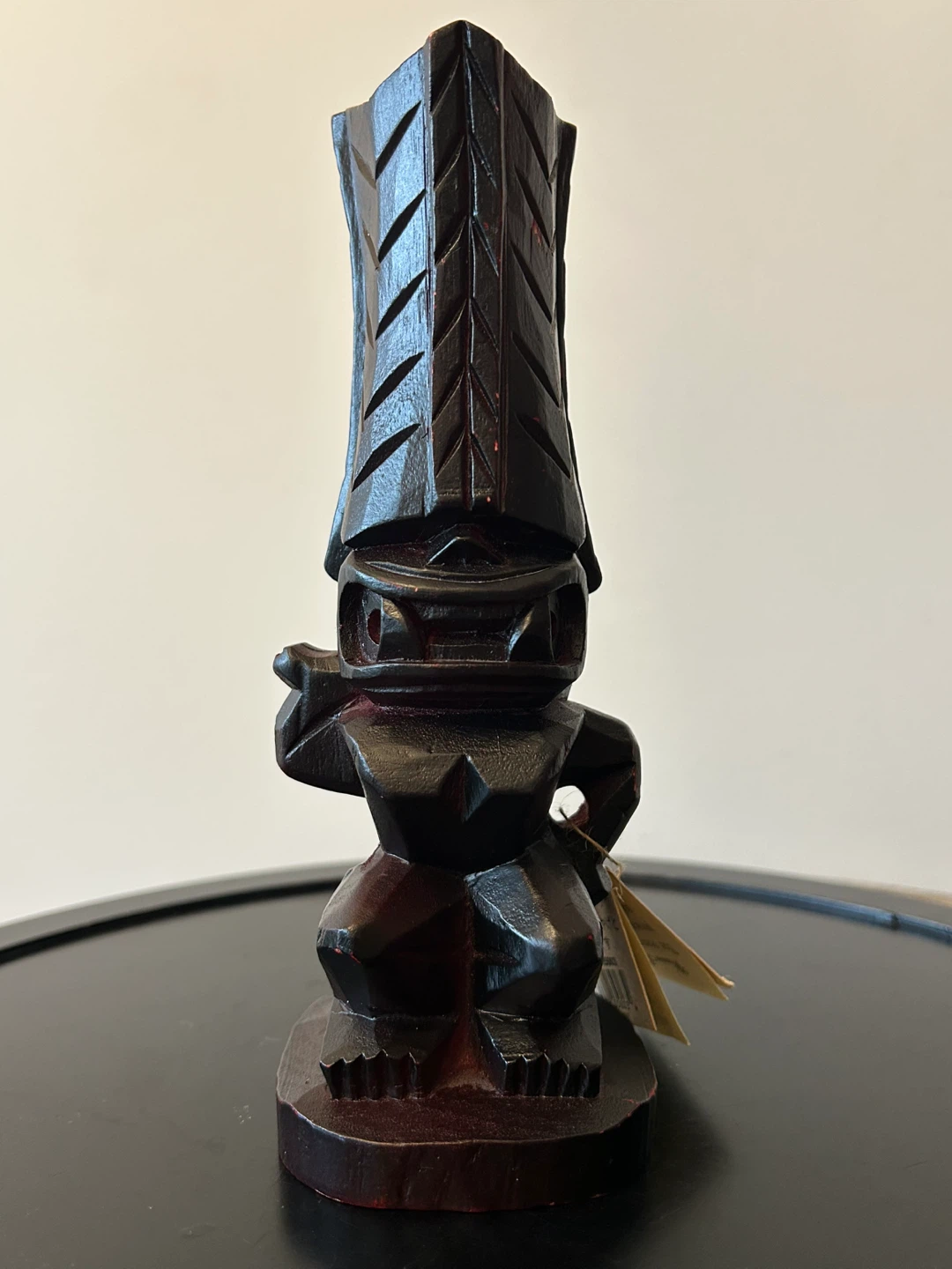 Vintage Hawaiian “Winner Tiki” Wooden Statue 8.5” - photo 5