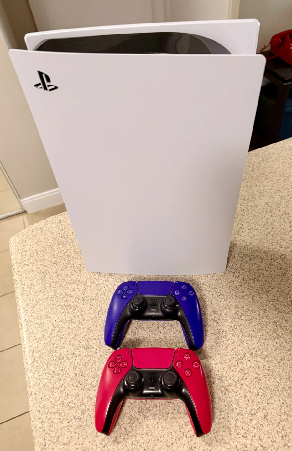 PS5 Disc Edition with 2 Controllers - Excellent Condition - photo 2