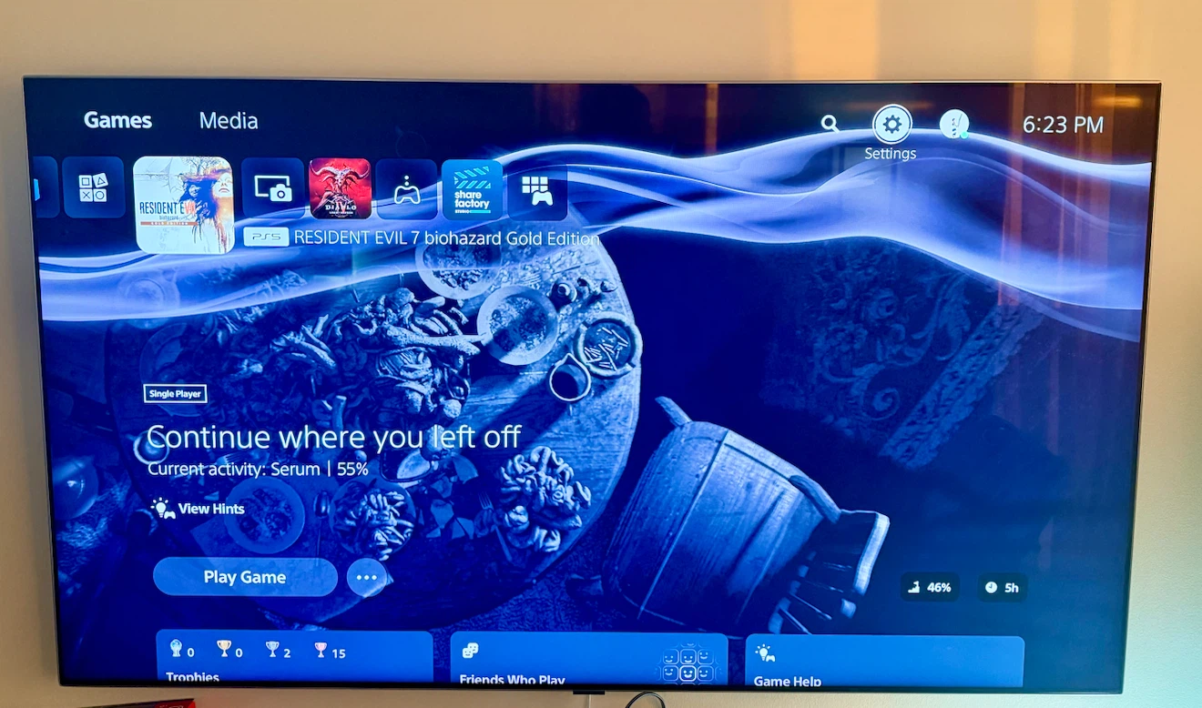 PS5 Disc Edition with 2 Controllers - Excellent Condition - photo 3