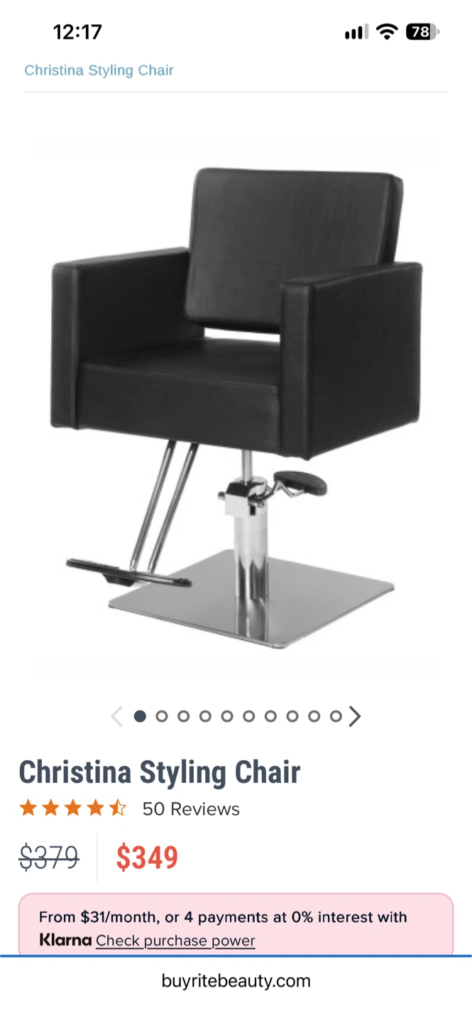 Barber Hair Beauty Styling Chair