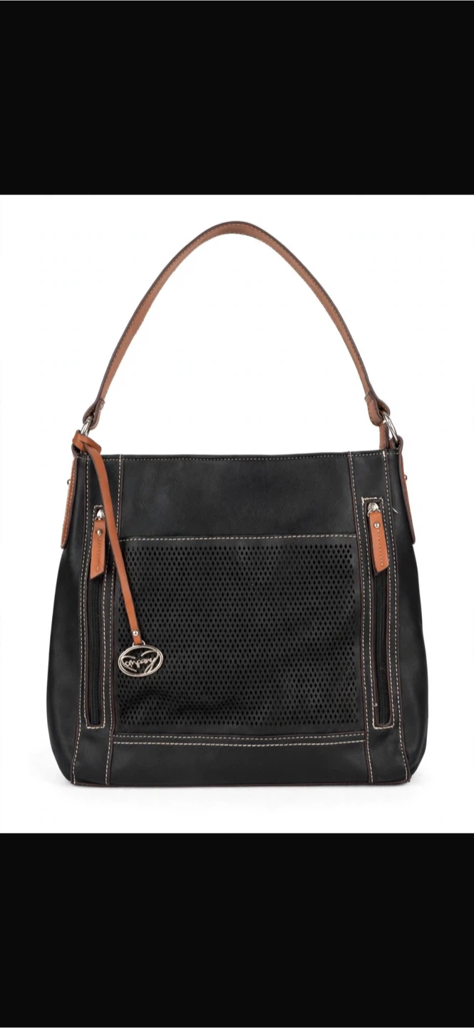 Company Black Perforated Shoulder Bag - photo 3