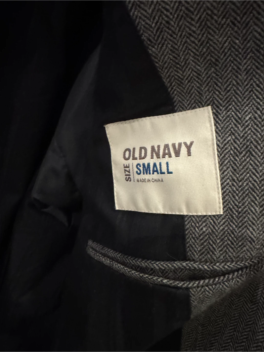 Old Navy Herringbone Blazer Size Small - photo 3