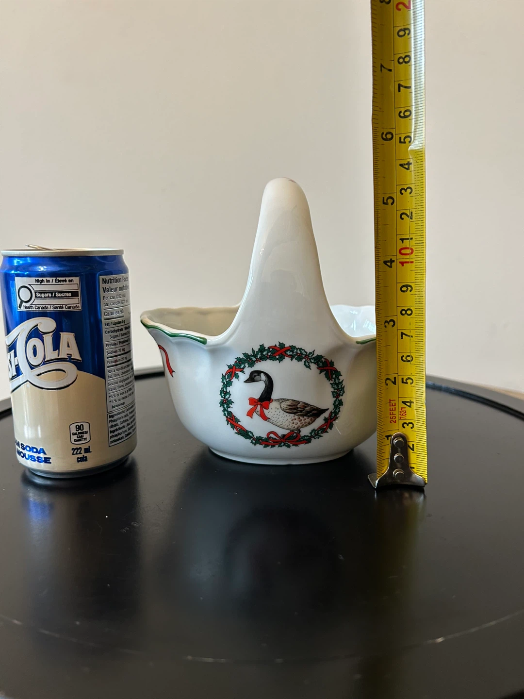 Vintage Christmas Canada Goose Ceramic Basket - Japan - photo 2