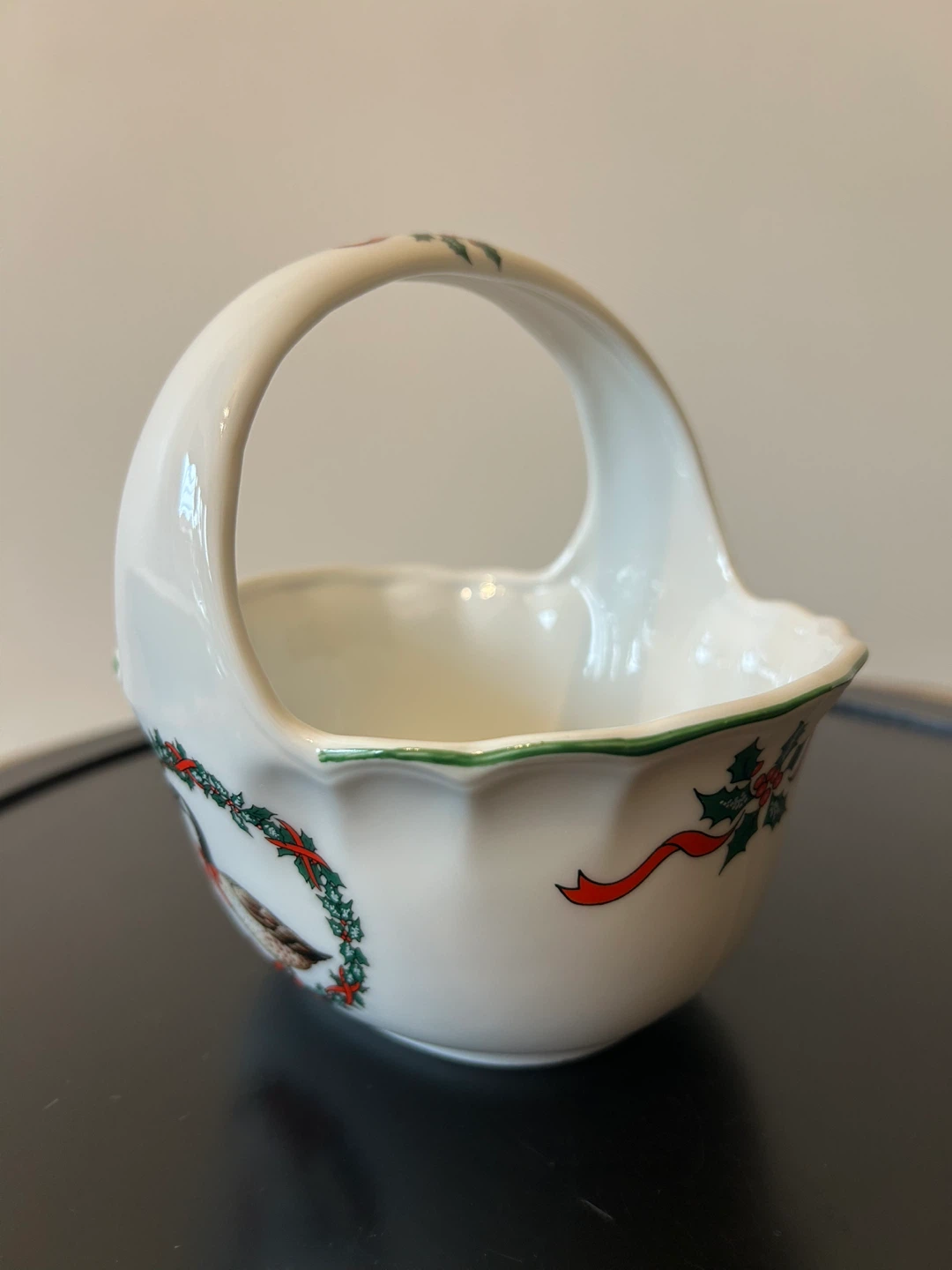Vintage Christmas Canada Goose Ceramic Basket - Japan - photo 4