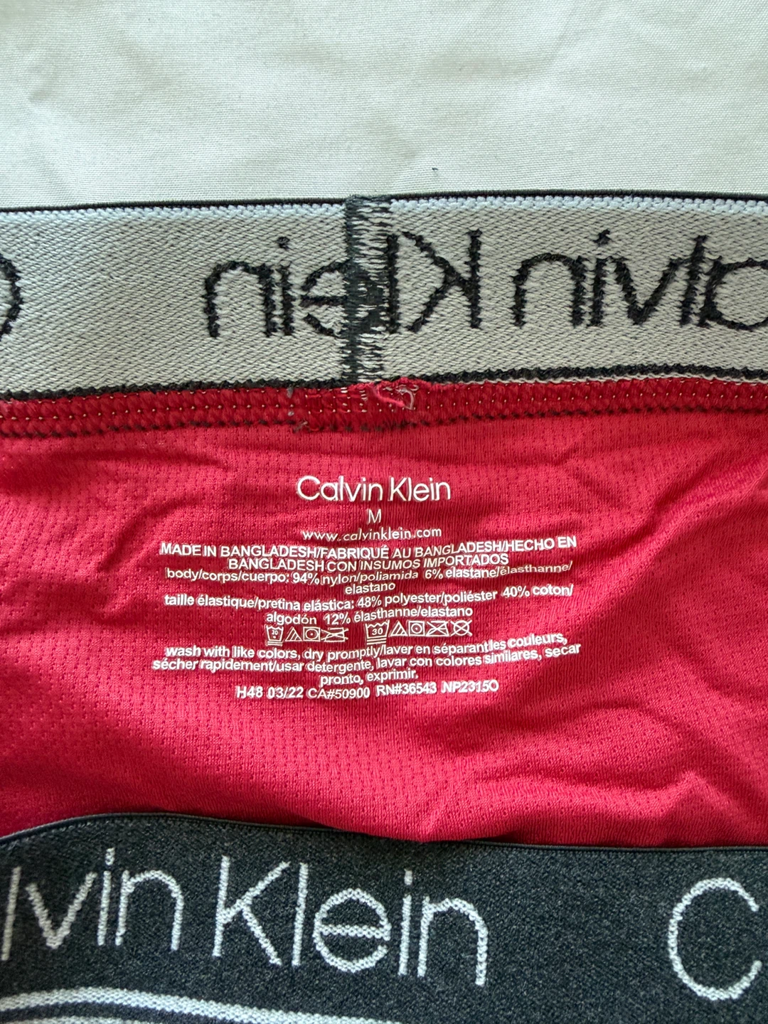 Calvin Klein Red Trunk Underwear Size M - photo 3