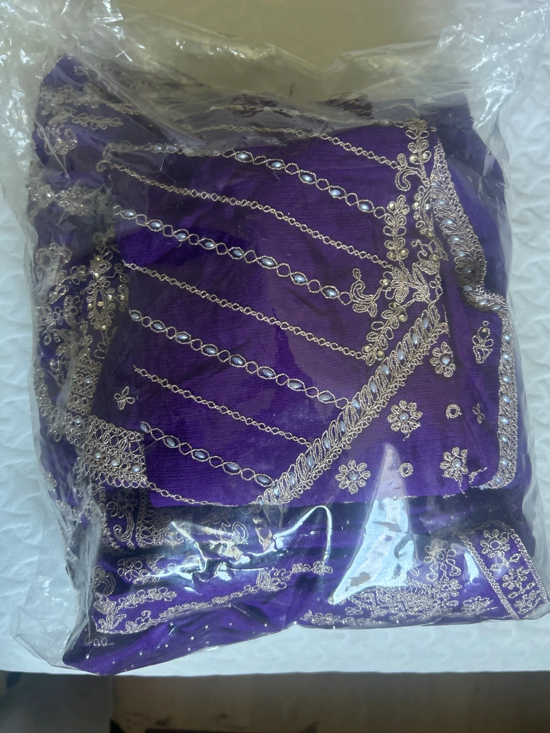 Purple Embroidered Lehenga Set - photo 3