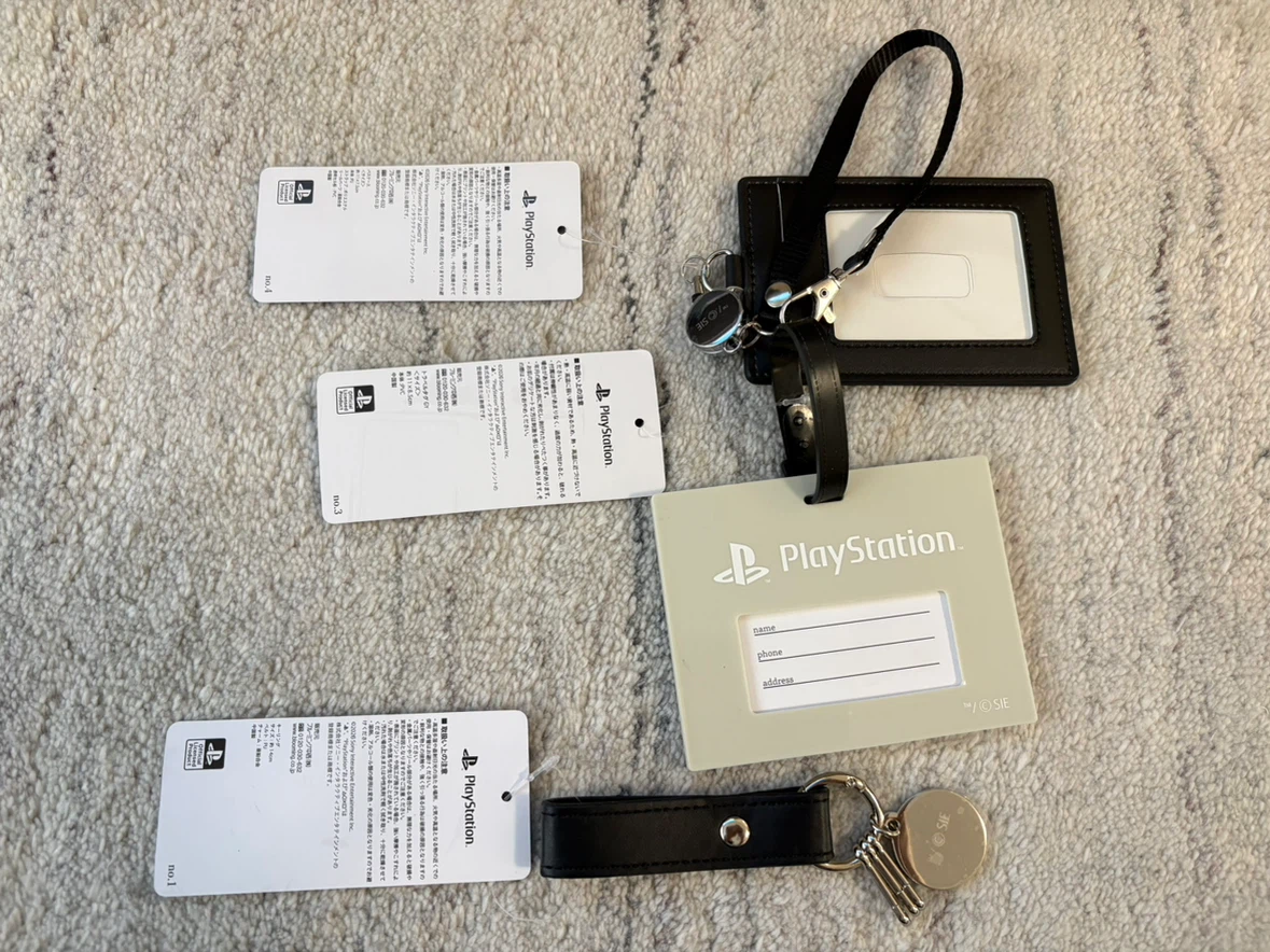 Official PlayStation Japan luggage tag keychain gamer gift - photo 2