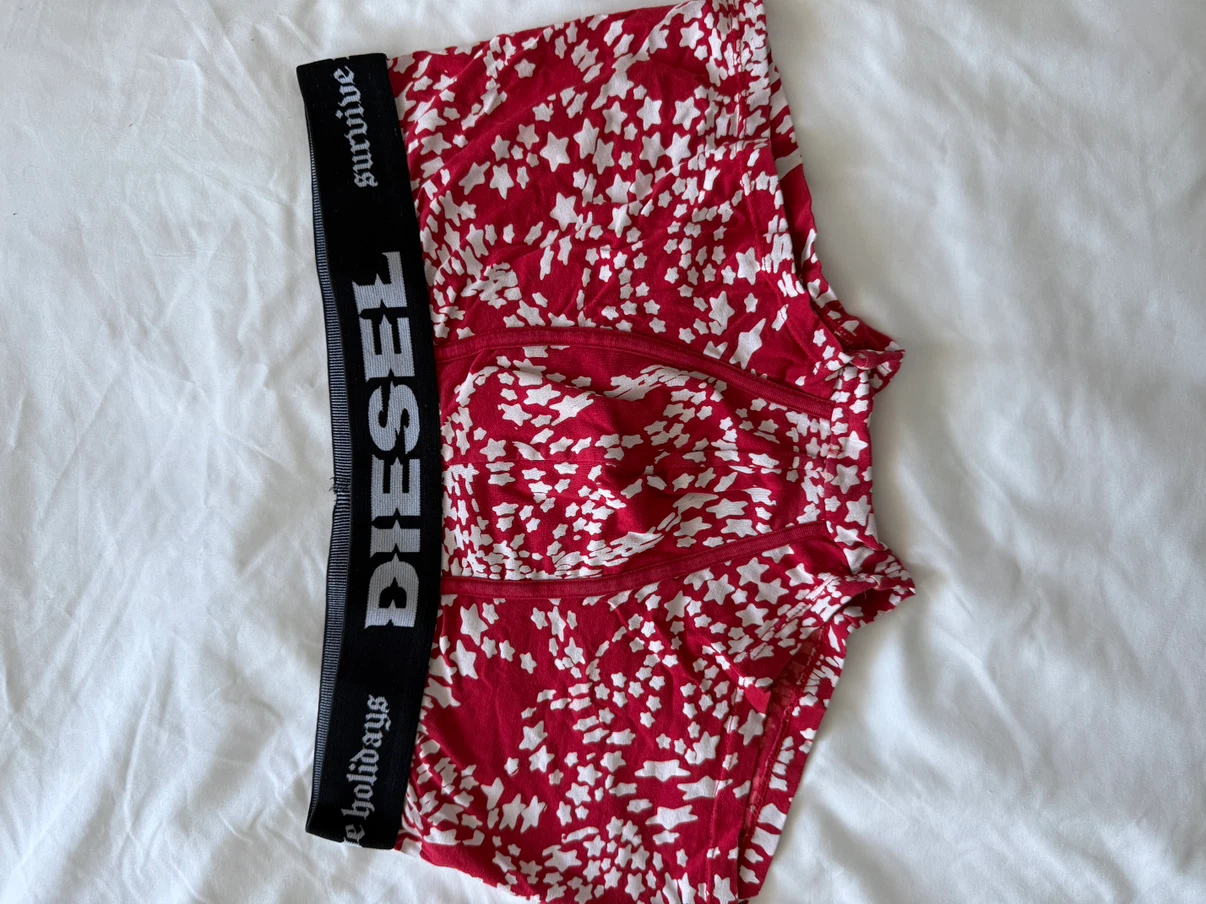 Diesel Holiday Star Print Boxer Briefs