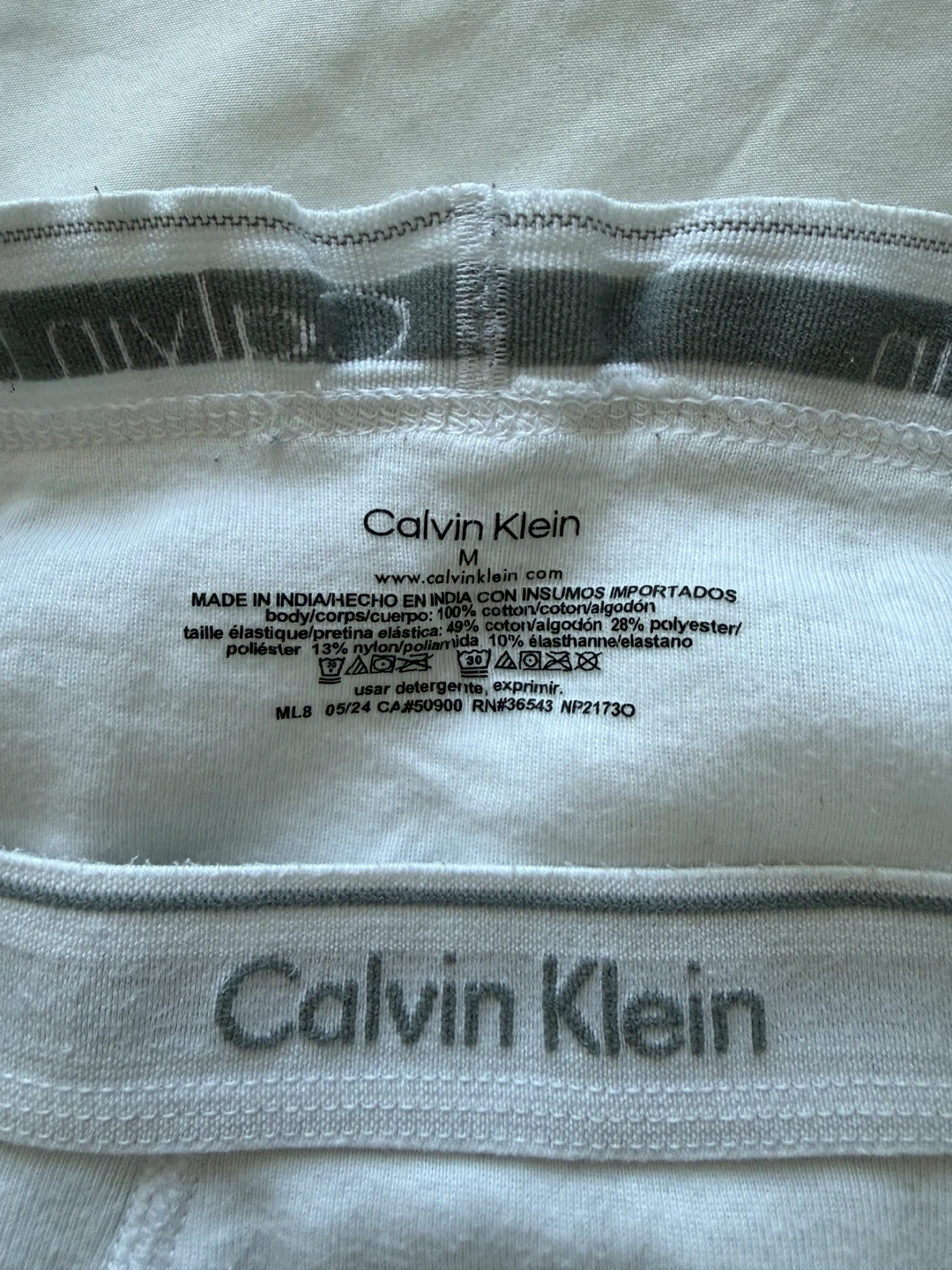 Calvin Klein Mens Briefs - White - Size M - photo 3