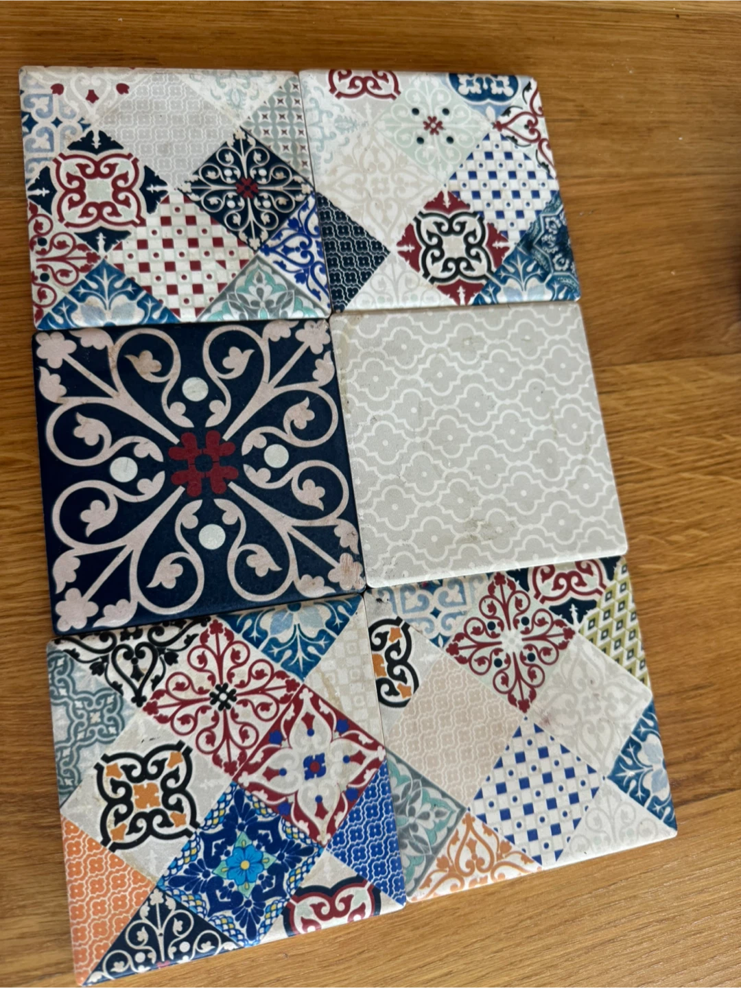 Set of 6 Decorative Coasters