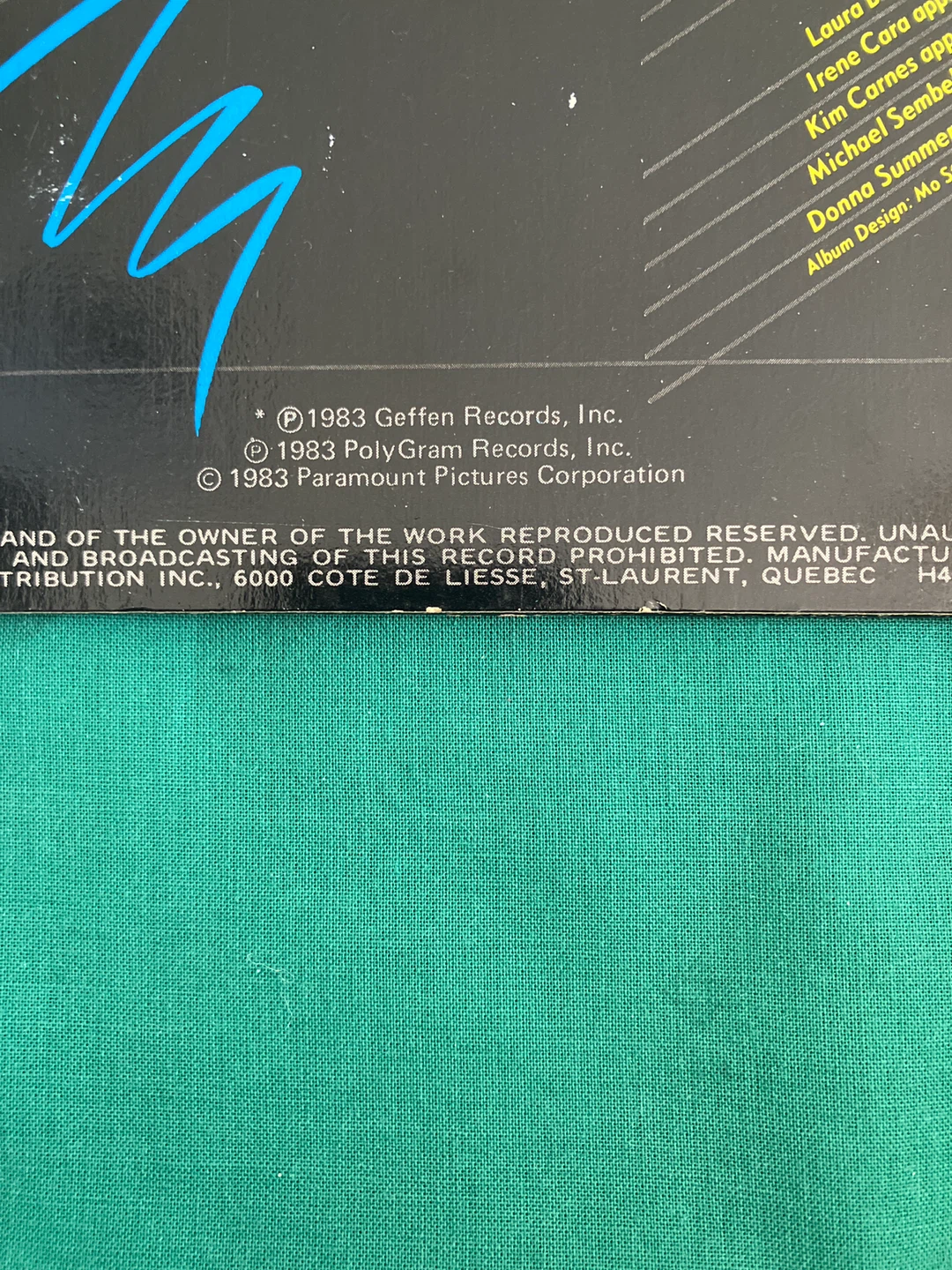Flashdance Original Motion Picture Soundtrack Vinyl Record - photo 5