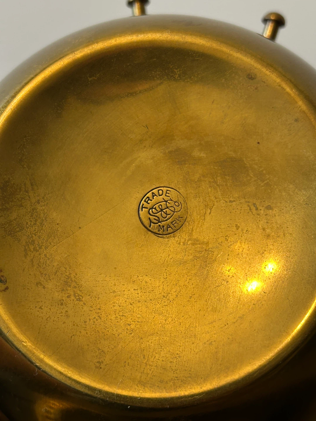 Antique Brass Tilting Tea Kettle on Stand– S. Sternau & Co ASIS - photo 4