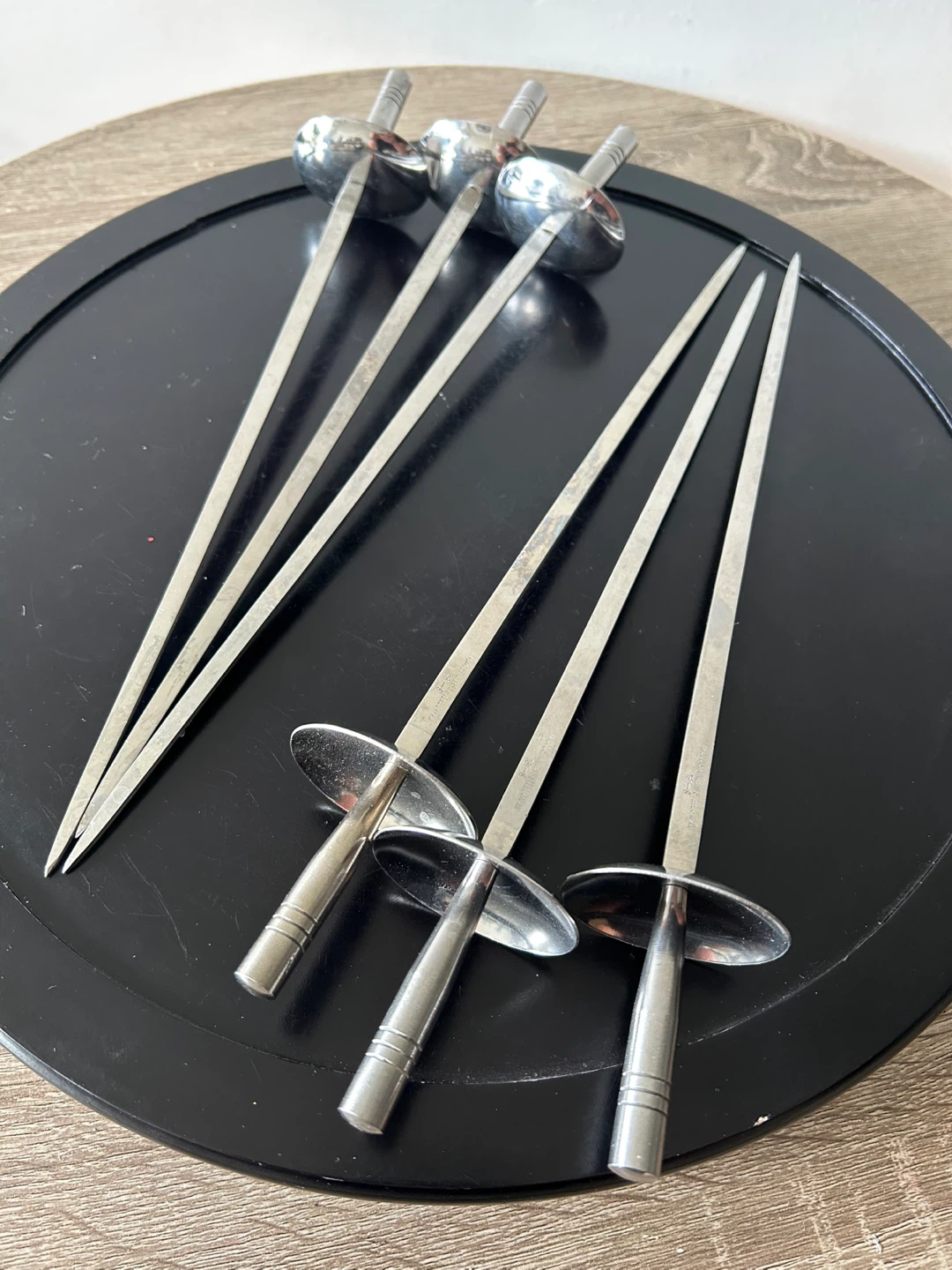 Vintage Halco Stainless Steel Sword Skewers – Set of 6 Japan