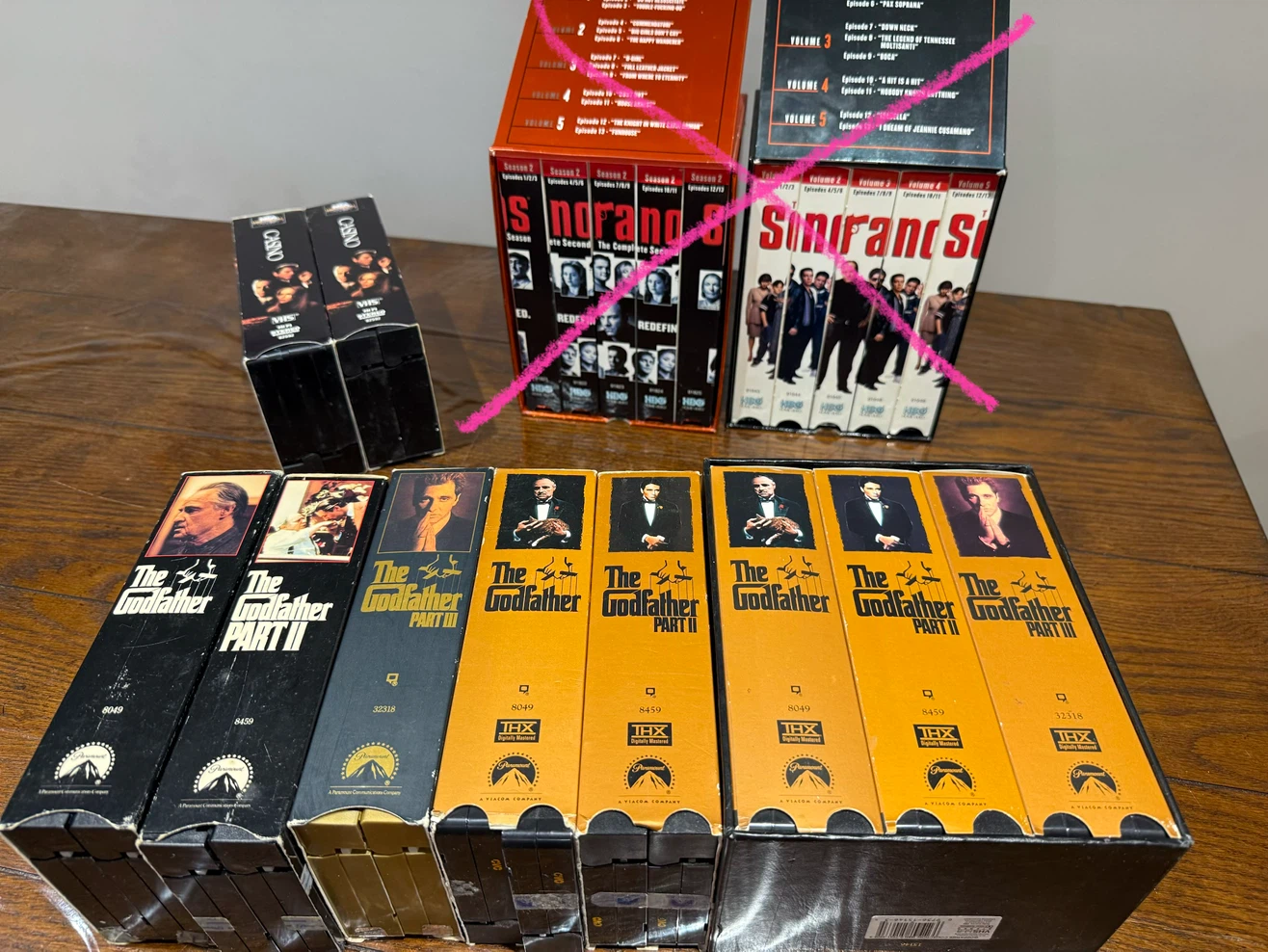The Godfather & Casino VHS Set - photo 2