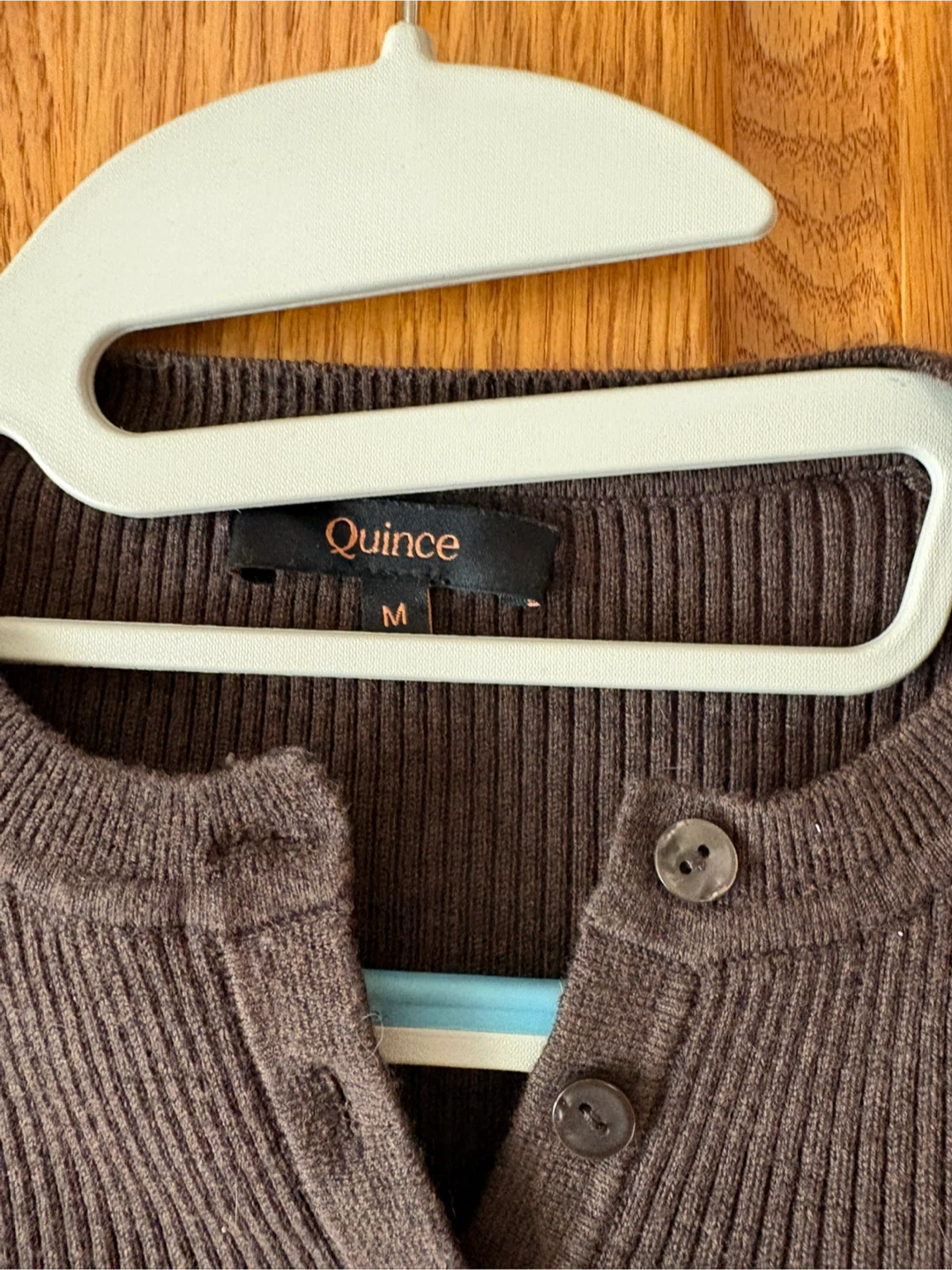 Quince Brown Ribbed Cardigan - photo 2