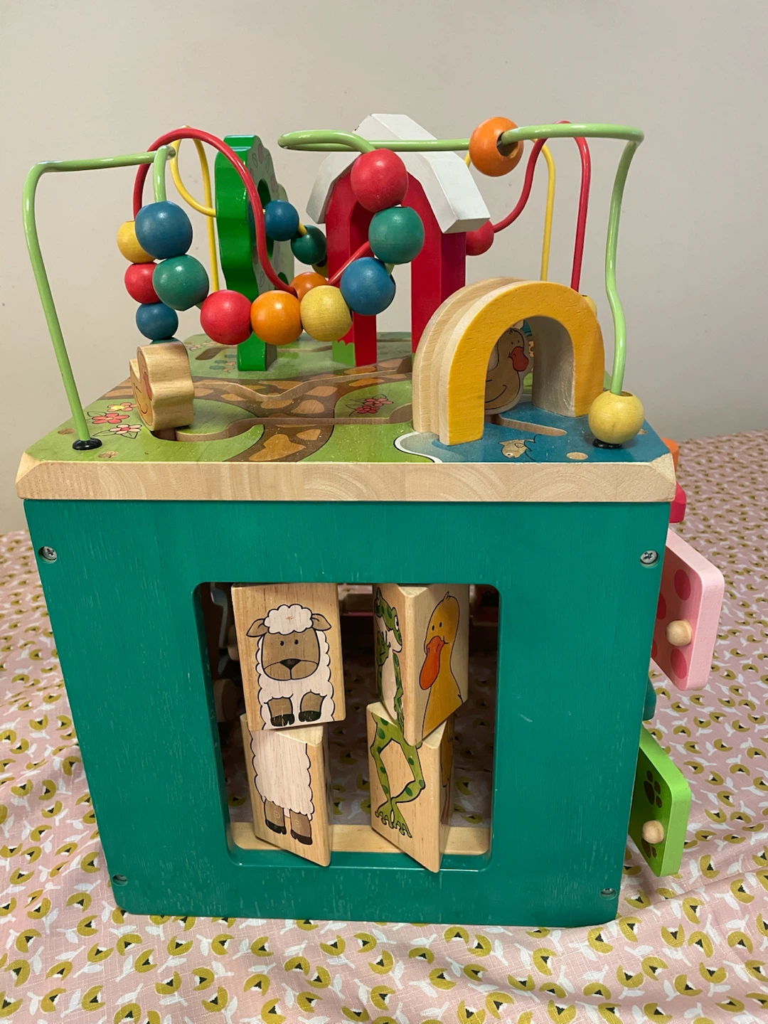 Wooden Activity Cube