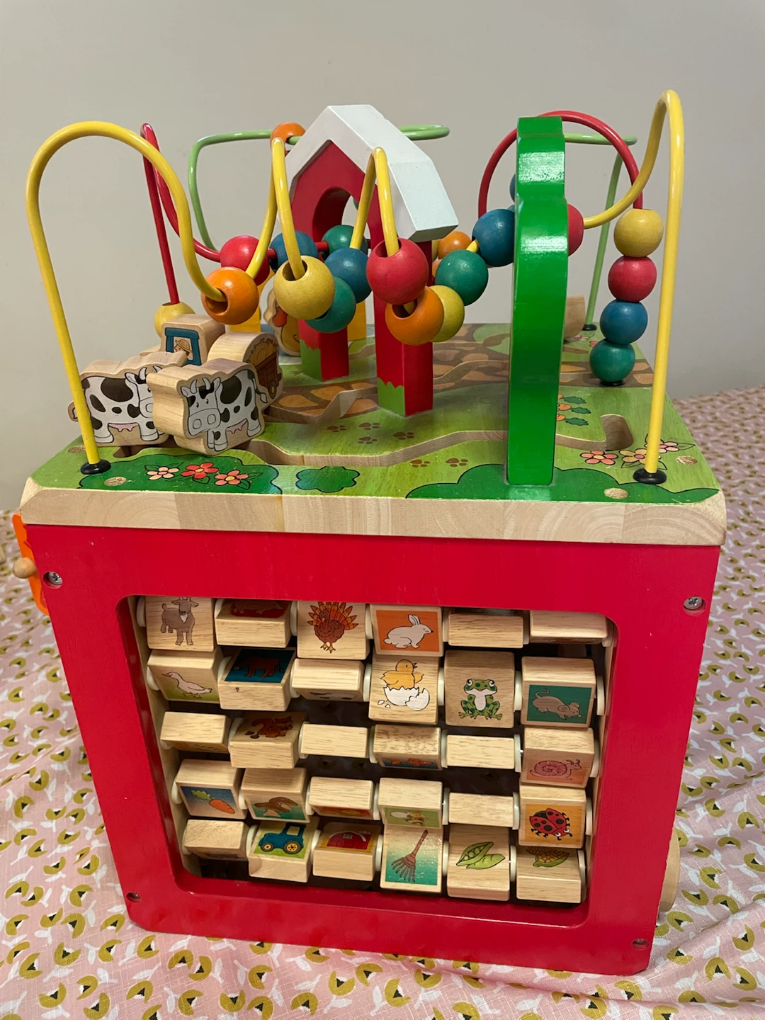 Wooden Activity Cube - photo 2