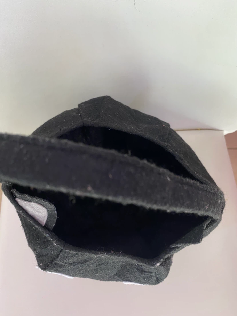 Black Cat Felt Halloween Treat Bag - photo 2