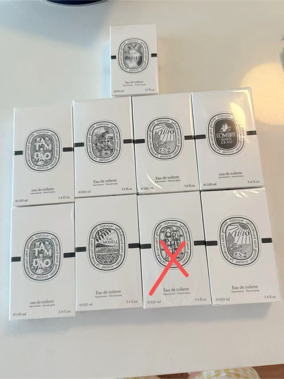 Diptyque Eau de Toilette assorted scents