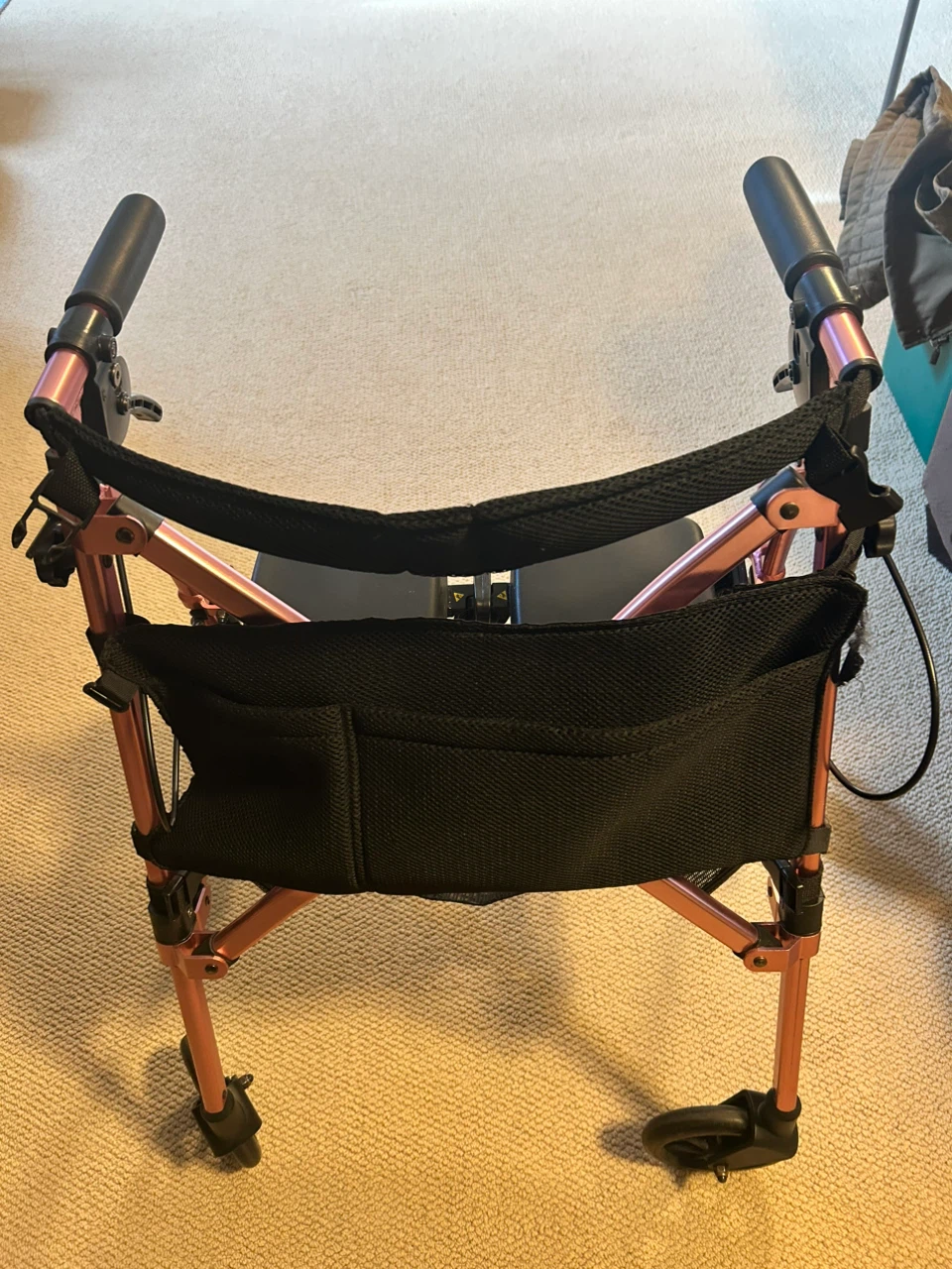 Pink Four-Wheel Folding Walker - photo 2
