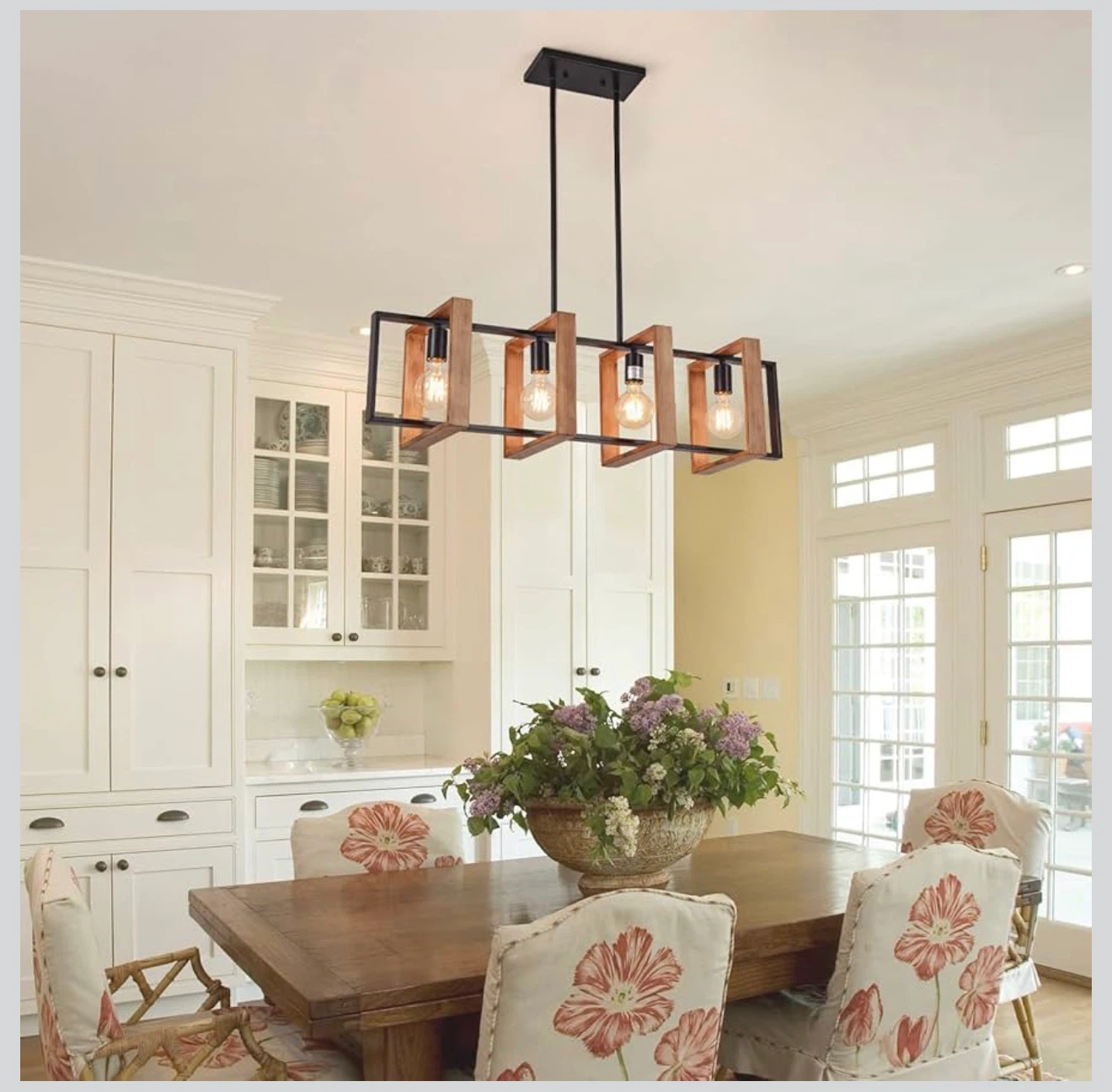 New!Rustic Wood and Metal Kitchen Island Pendant Light - photo 2